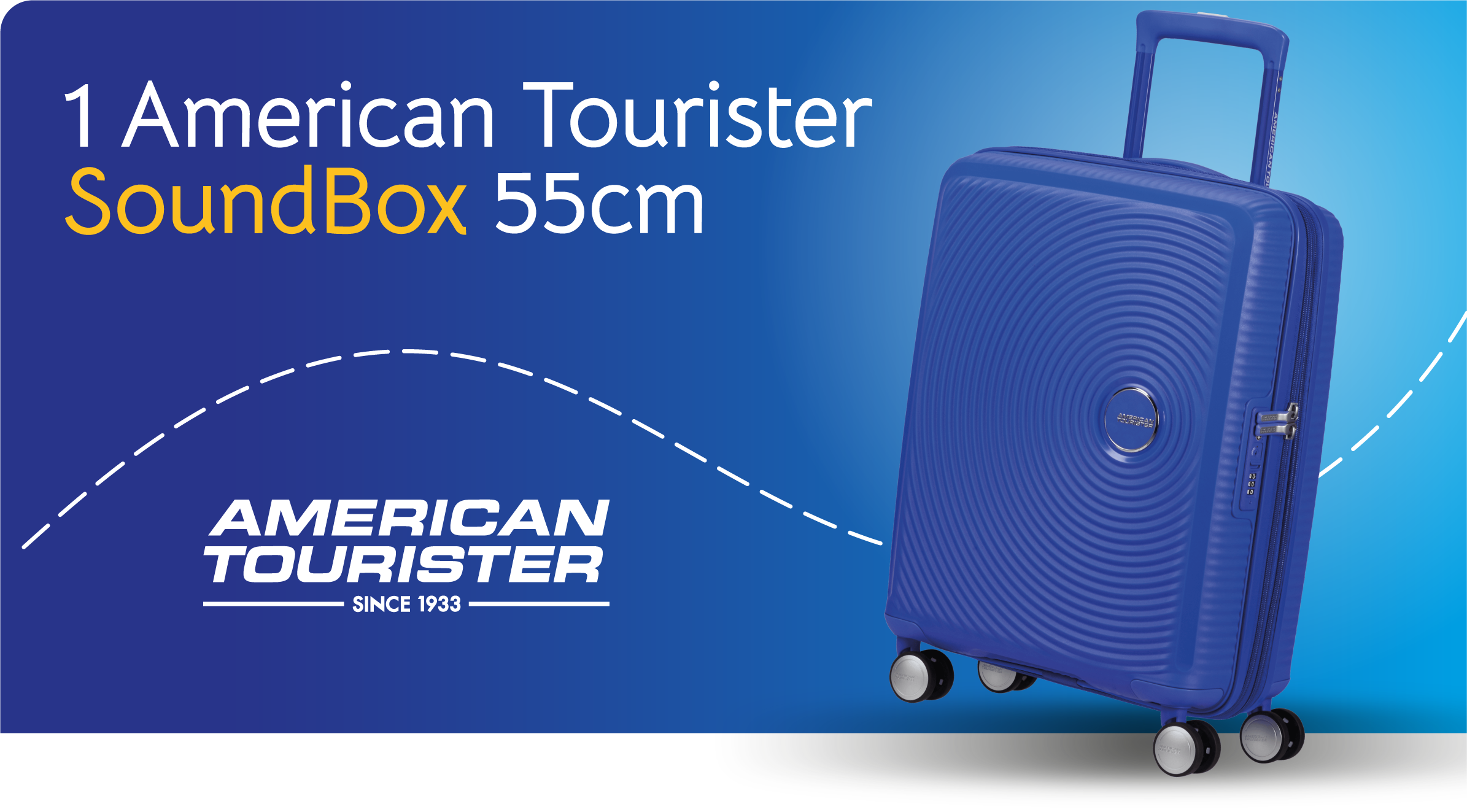 un American Tourister SoundBox 55cm